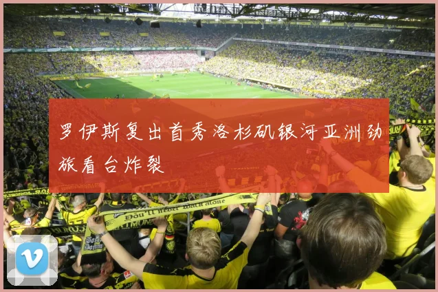 罗伊斯复出首秀洛杉矶银河亚洲劲旅看台炸裂